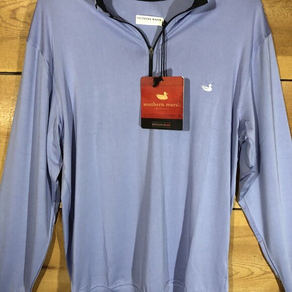 NEW Southern Marsh Half Moon Performance 1/4 ZipPullover Mens Size Small Purple - Picture 3 of 12